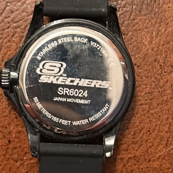 Skechers Women's SR6024 Analog Display Quartz Black Watch - Picture 3 of 3